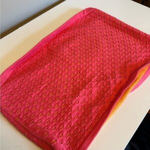 Pink and Orange Knit Tube Top